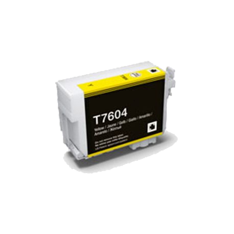 EPSON T7604 AMARILLO CARTUCHO DE TINTA PIGMENTADA COMPATIBLE (C13T76044010)