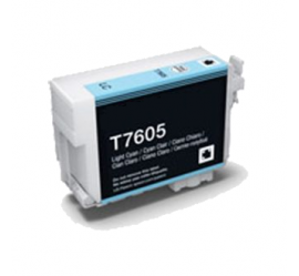 EPSON T7605 CYAN LIGHT CARTUCHO DE TINTA PIGMENTADA COMPATIBLE (C13T76054010)