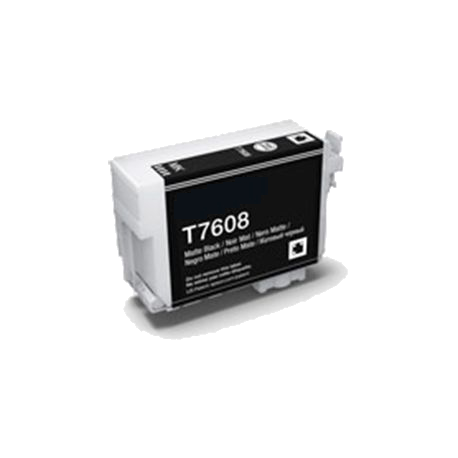 EPSON T7608 NEGRO MATE CARTUCHO DE TINTA PIGMENTADA COMPATIBLE (C13T76084010)
