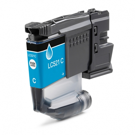 BROTHER LC521 CYAN CARTUCHO DE TINTA PIGMENTADA COMPATIBLE